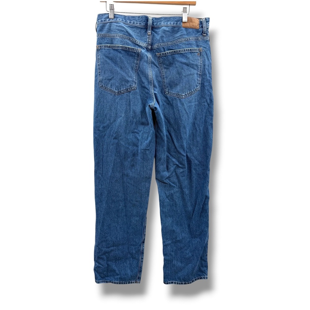 Madewell Low-Slung Straight Jeans Womens 30T Blue Patmina Medium Wash Tall Denim - Picture 5 of 14